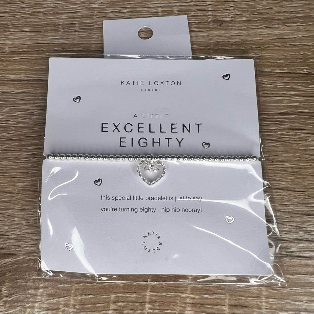 New! Katie Loxton A Little “Excellent Eighty” Bracelet